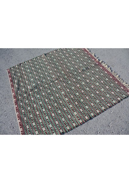 Eskitme Halı, Türk Halısı, Halı, 146 x 154 cm Yeşil Halı, Bahçe Banyo Halı, Yün Banyo Halı, 7700 fırsatları