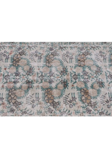 Türk Halısı, Eskitme Halı, Halı, 113 x 203 cm Bej Halı, Anadolusı Banyo Halı, Dekoratif Banyo Halı, 6