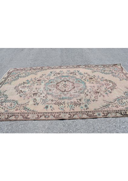 Eskitme Halı, Türk Halısı, Halı, 152 x 294 cm Bronz Halı, Bahçe Salon Halı, Dekoratif Yer Halı, 4546 modelleri