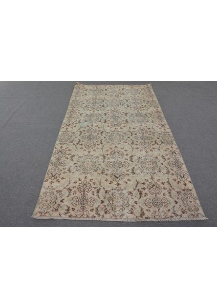 Eskitme Halı, Türk Halısı, Halı, 135 x 237 cm Bej Halı, Ofice Alan Halı, Bohemsı Banyo Halı, 12704