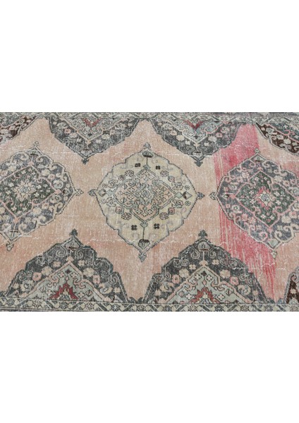 Eskitme Halı, Türk Halısı, Halı, 146 x 356 cm Bej Halı, El Dokuma Büyük Halı, Ofice Salon Halı, 8013