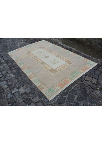 Eskitme Halı, Türk Halısı, Halı, 166 x 240 cm Kahverengi Halı, Yün Büyük Halı, Organik Oturma Odası Ha