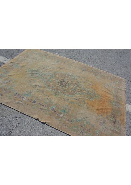 Eskitme Halı, Türk Halısı, Halı, 156 x 231 cm Kahverengi Halı, Anadolusı Alan Halı, 7085