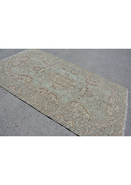 Eskitme Halı, Türk Halısı, Halı, 160 x 271 cm Yeşil Halı, Dekoratif Salon Halı, Ofice Yer Halı, 7056 fiyatları