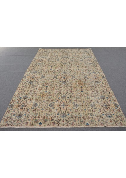 Eskitme Halı, Türk Halısı, Halı, 188 x 279 cm Bej Halı, Kabilesı Büyük Halı, Yün Oturma Odası Halı, 1