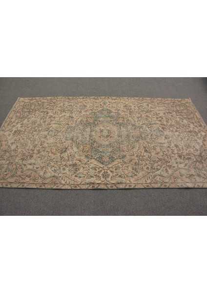 Türk Halısı, Eskitme Halı, Halı, 128 x 235 cm Bej Halı, El Yapımı Banyo Halı, Dekoratif Alan Halı, 12