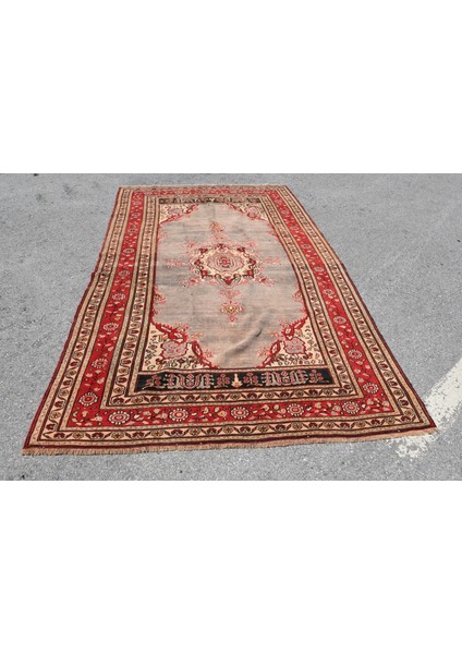 Eskitme Halı, Türk Halısı, Halı, 180 x 310 cm Kırmızı Halı, Organik Yer Halı, Anadolusı Oturma Odası H