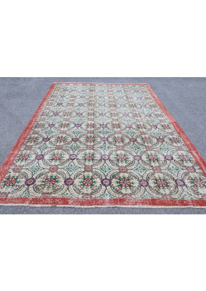 Eskitme Halı, Türk Halısı, Halı, 230 x 321 cm Bej Halı, Yün Halı, Organik Oturma Odası Halı, 4875