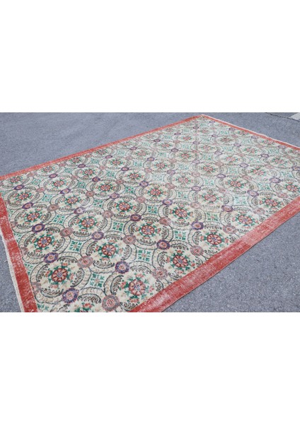 Eskitme Halı, Türk Halısı, Halı, 230 x 321 cm Bej Halı, Yün Halı, Organik Oturma Odası Halı, 4875