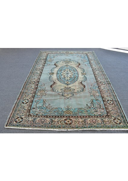Eskitme Halı, Türk Halısı, Halı, 176 x 262 cm Mavi Halı, Kabilesı Yer Halı, Bahçe Yer Halı, 12199