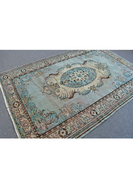 Eskitme Halı, Türk Halısı, Halı, 176 x 262 cm Mavi Halı, Kabilesı Yer Halı, Bahçe Yer Halı, 12199