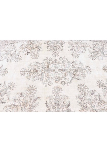 Türk Halısı, Eskitme Halı, Halı, 212 x 320 cm Bej Halı, Bohemsı Büyük Boy Halı, Ofice Yer Halı, 6477