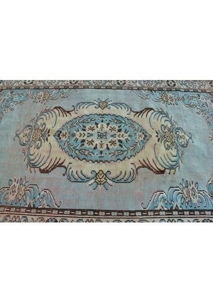 Eskitme Halı, Türk Halısı, Halı, 176 x 262 cm Mavi Halı, Kabilesı Yer Halı, Bahçe Yer Halı, 12199