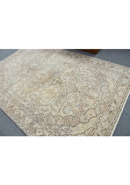Türk Halısı, Eskitme Halı, Halı, 192 x 290 cm Bej Halı, Kabilesı Salon Halı, Organik Salon Halı, 1194