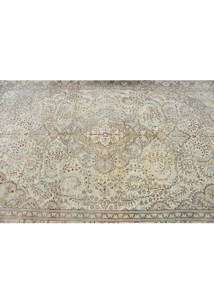 Türk Halısı, Eskitme Halı, Halı, 192 x 290 cm Bej Halı, Kabilesı Salon Halı, Organik Salon Halı, 1194