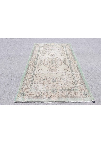 Türk Halısı, Eskitme Halı, Halı, 157 x 267 cm Kahverengi Halı, El Dokuma Yer Halı, 6493