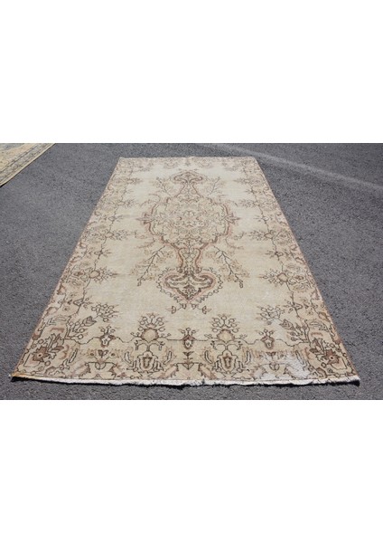 Eskitme Halı, Türk Halısı, Halı, 164 x 279 cm Bej Halı, Kabilesı Oturma Odası Halı, 4822
