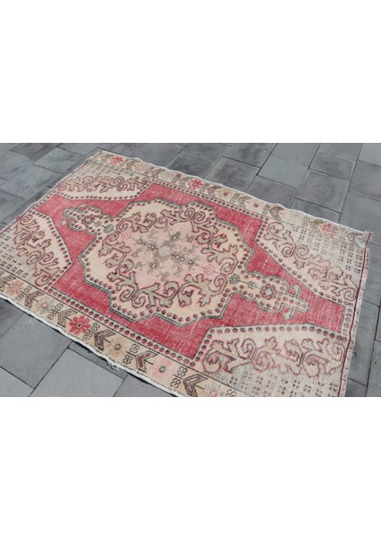 Eskitme Halı, Türk Halısı, Halı, 130 x 194 cm Kırmızı Halı, Yün Banyo Halı, El Yapımı Alan Halı, 2863 fırsatları