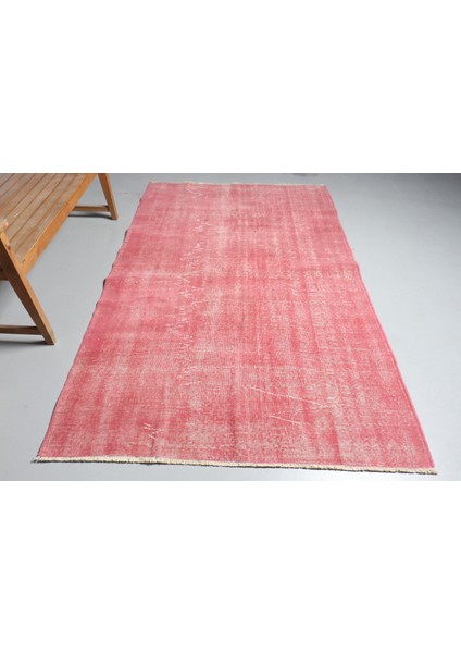 Eskitme Halı, Türk Halısı, Halı, 150 x 240 cm Pempe Halı, El Yapımı Alan Halı, Organik Banyo Halı, 90