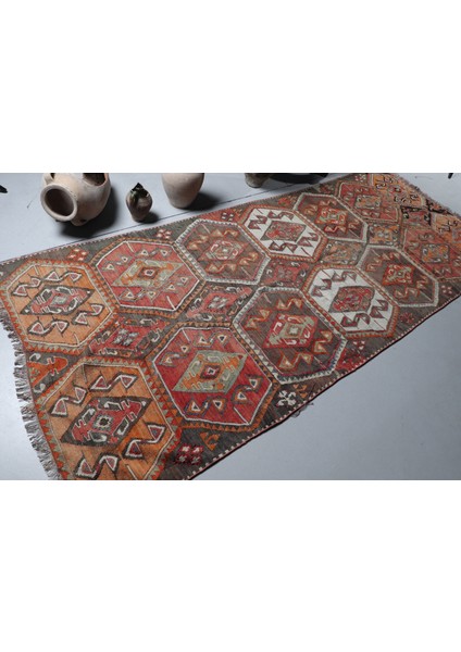 Eskitme Halı, Türk Halısı, Halı, 120 x 290 cm Yeşil Halı, Ofice Alan Halı, Dekoratif Banyo Halı, 8348 fiyatları