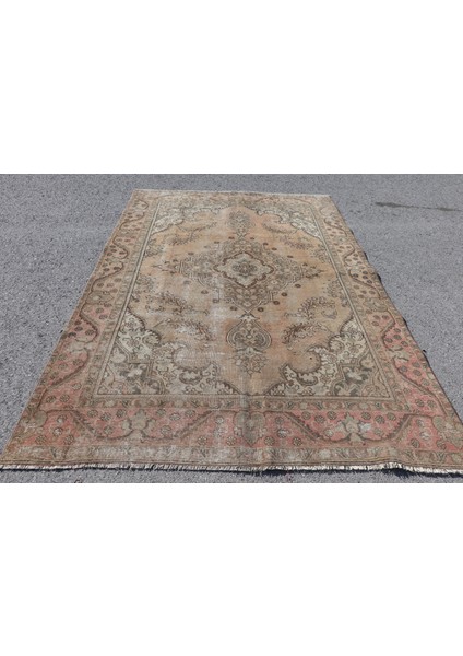 Eskitme Halı, Türk Halısı, Halı, 190 x 285 cm Kahverengi Halı, Ofice Büyük Halı, El Yapımı Yer Halı,