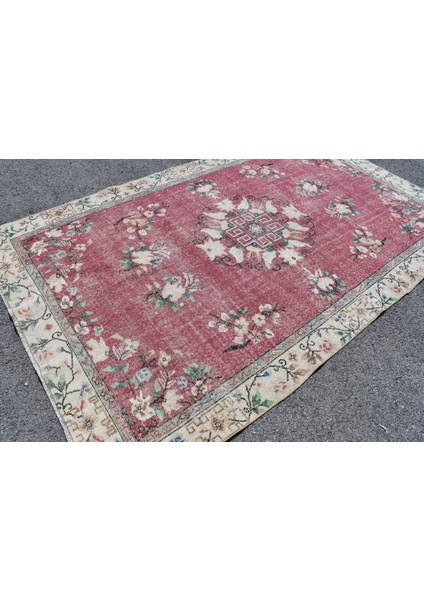 Eskitme Halı, Türk Halısı, Halı, 178 x 299 cm Bej Halı, Oturma Odası Halı, Ofice Yer Halı, 9227