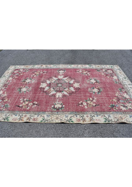 Eskitme Halı, Türk Halısı, Halı, 178 x 299 cm Bej Halı, Oturma Odası Halı, Ofice Yer Halı, 9227