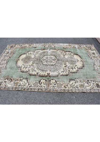 Eskitme Halı, Türk Halısı, Halı, 173 x 281 cm Bej Halı, El Yapımı Oturma Odası Halı, 9253