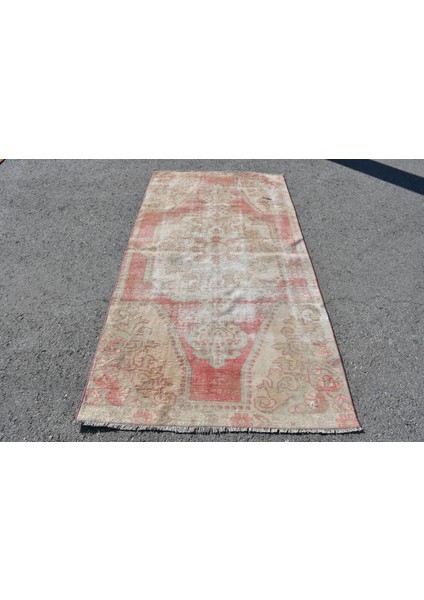 Türk Halısı, Eskitme Halı, Halı, 130 x 219 cm Pempe Halı, Ofice Banyo Halı, Banyo Halı, 6849