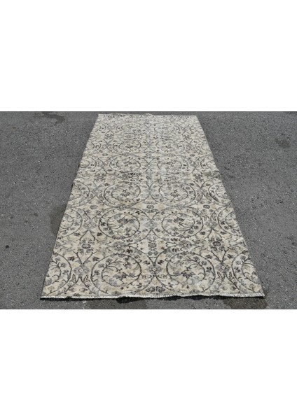 Eskitme Halı, Türk Halısı, Halı, 132 x 240 cm Bej Halı, Yün Alan Halı, Anadolusı Alan Halı, 6112