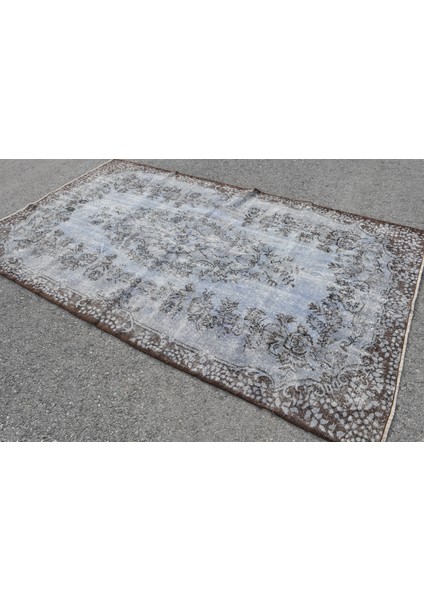 Türk Halısı, Eskitme Halı, Halı, 167 x 278 cm Mavi Halı, Ofice Salon Halı, Bohemsı Oturma Odası Halı,