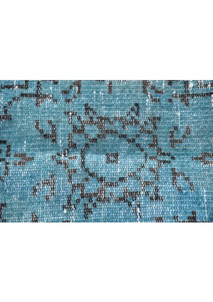 Eskitme Halı, Türk Halısı, Halı, 175 x 277 cm Mavi Halı, Ofice Yer Halı, Yün Salon Halı, 9146