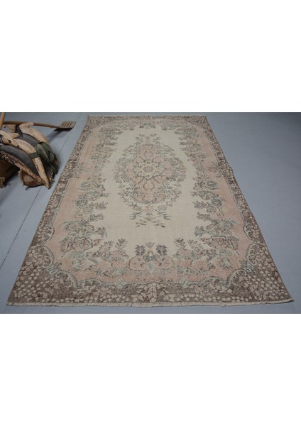 Türk Halısı, Eskitme Halı, Halı, 170 x 285 cm Bej Halı, Kabilesı Salon Halı, Ofice Yer Halı, 11637