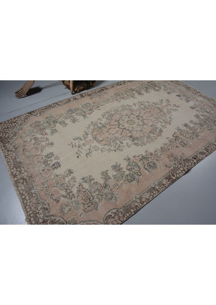Türk Halısı, Eskitme Halı, Halı, 170 x 285 cm Bej Halı, Kabilesı Salon Halı, Ofice Yer Halı, 11637