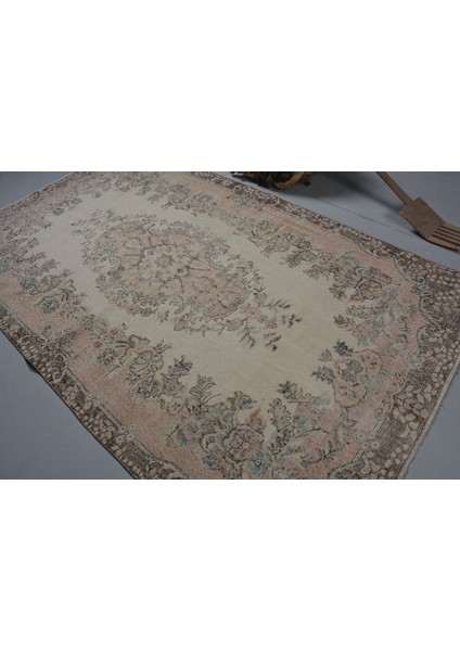 Türk Halısı, Eskitme Halı, Halı, 170 x 285 cm Bej Halı, Kabilesı Salon Halı, Ofice Yer Halı, 11637
