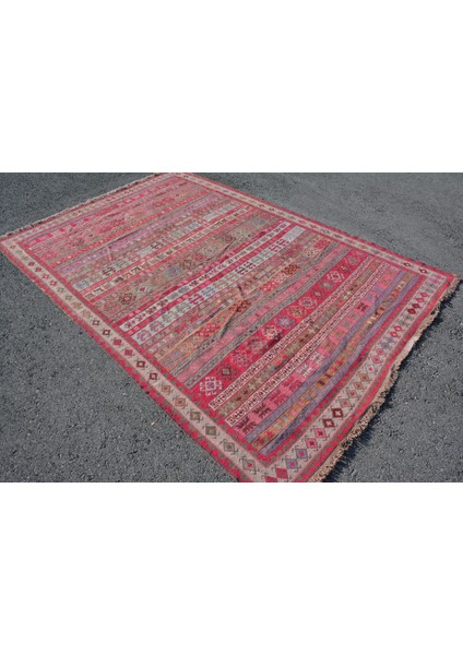 Eskitme Halı, Türk Halısı, Halı, 191 x 277 cm Pempe Halı, El Yapımı Oturma Odası Halı, 8836