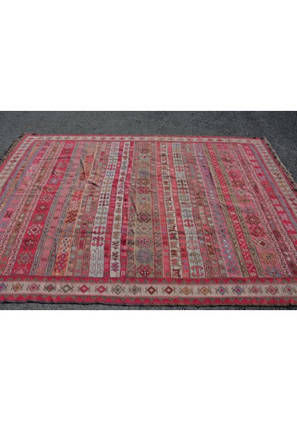 Eskitme Halı, Türk Halısı, Halı, 191 x 277 cm Pempe Halı, El Yapımı Oturma Odası Halı, 8836