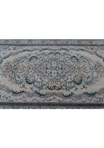 Eskitme Halı, Türk Halısı, Halı, 158 x 274 cm Bej Halı, El Dokuma Salon Halı, Bahçe Salon Halı, 8626