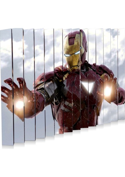 Iki Boyutlu Iron Man Ilizyon Tablo