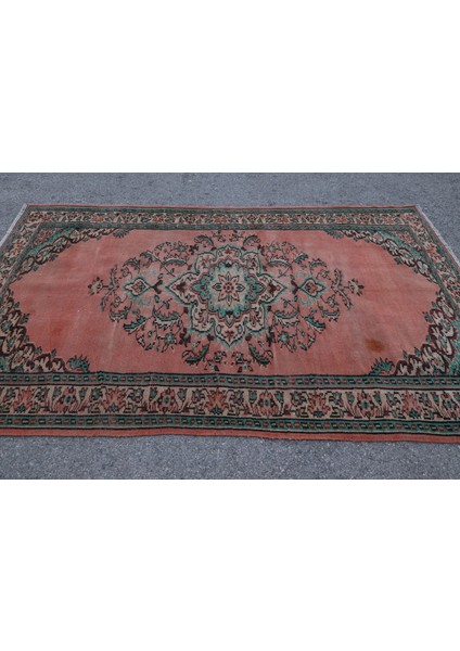 Eskitme Halı, Türk Halısı, Halı, 165 x 254 cm Pempe Halı, Dekoratif Oturma Odası Halı, 4903