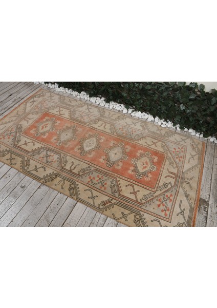 Eskitme Halı, Türk Halısı, Halı, 110 x 210 cm Turuncu Halı, Kabilesı Alan Halı, Ofice Banyo Halı, 400 fırsatları