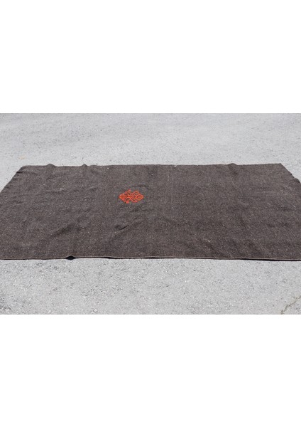 Eskitme Halı, Türk Halısı, Halı, 129 x 290 cm Gri Halı, Yün Banyo Halı, Dekoratif Alan Halı, 3903
