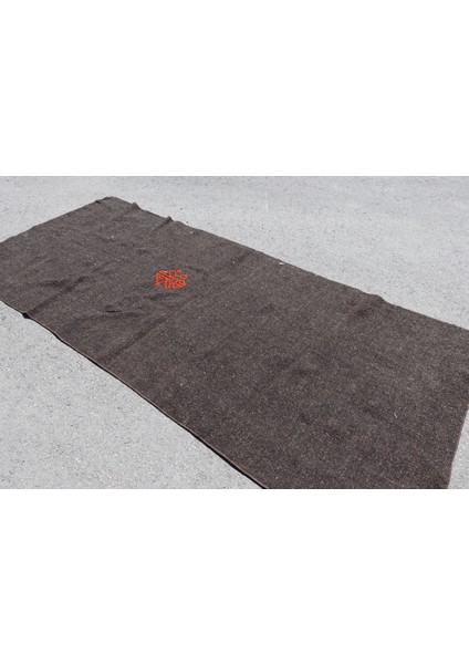 Eskitme Halı, Türk Halısı, Halı, 129 x 290 cm Gri Halı, Yün Banyo Halı, Dekoratif Alan Halı, 3903
