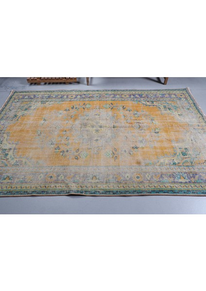 Türk Halısı, Eskitme Halı, Halı, 168 x 260 cm Turuncu Halı, Büyük Halı, Oturma Odası Halı, 8909 modelleri
