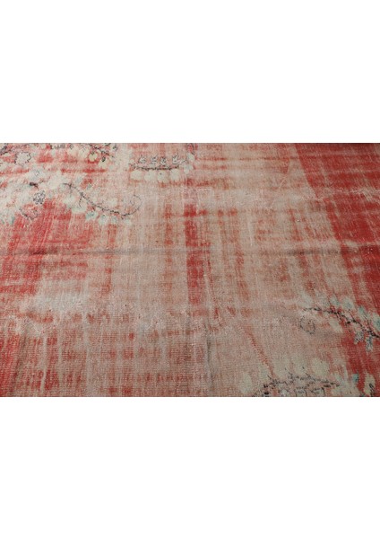 Eskitme Halı, Türk Halısı, Halı, 152 x 256 cm Kırmızı Halı, Dekoratif Salon Halı, 8431