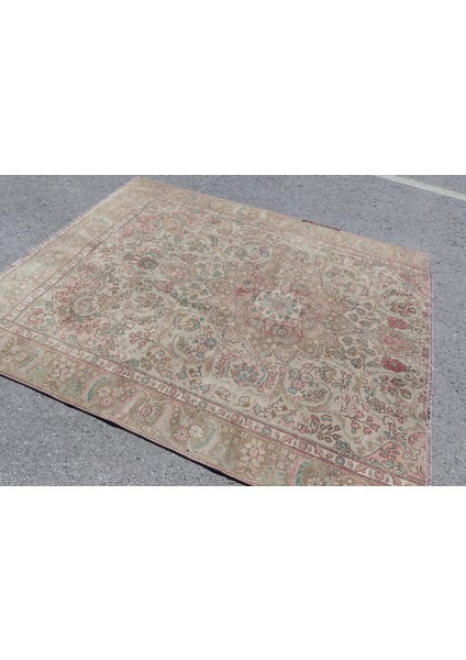 Eskitme Halı, Türk Halısı, Halı, 186 x 218 cm Pempe Halı, Yün Salon Halı, Yer Halı, 3777 fiyatları
