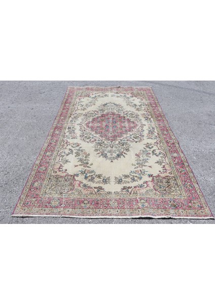 Türk Halısı, Eskitme Halı, Halı, 160 x 266 cm Pempe Halı, Yün Oturma Odası Halı, Salon Halı, 3842
