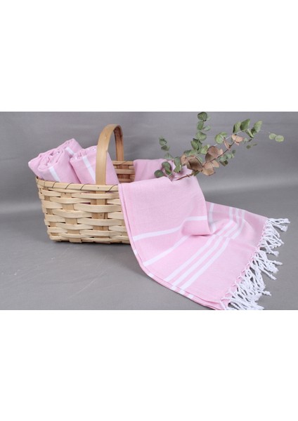 Pembe Organik Plaj Havlusu, Banyo Havlusu, 100 x 180 cm Pamuk Peştamal, Plaj Havlusu, fırsatları