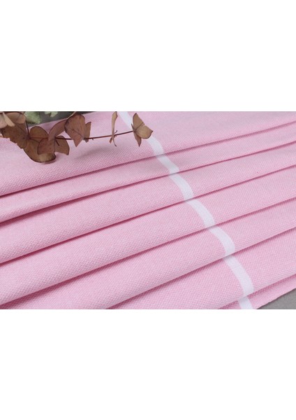 Pembe Organik Plaj Havlusu, Banyo Havlusu, 100 x 180 cm Pamuk Peştamal, Plaj Havlusu, indirimleri