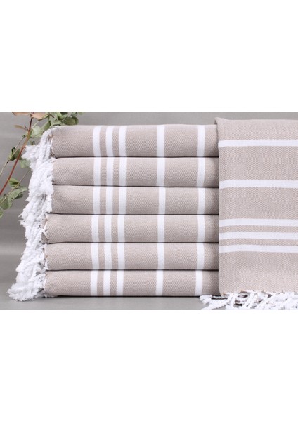 Kahverengi Organik Havlu, Havlu, 100 x 180 cm Pamuk Peştamal, Küçük Battaniye,